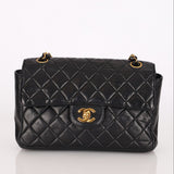 Chanel Double Sided Classic Flap Black Lambskin 24K GP