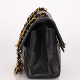 Chanel Double Sided Classic Flap Black Lambskin 24K GP