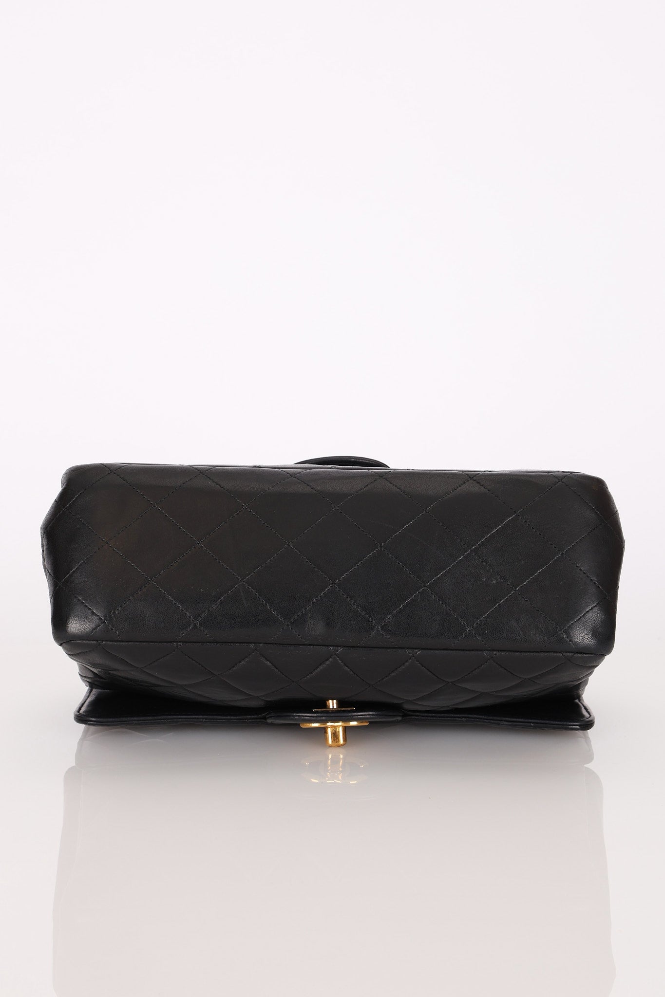 Chanel Double Sided Classic Flap Black Lambskin 24K GP