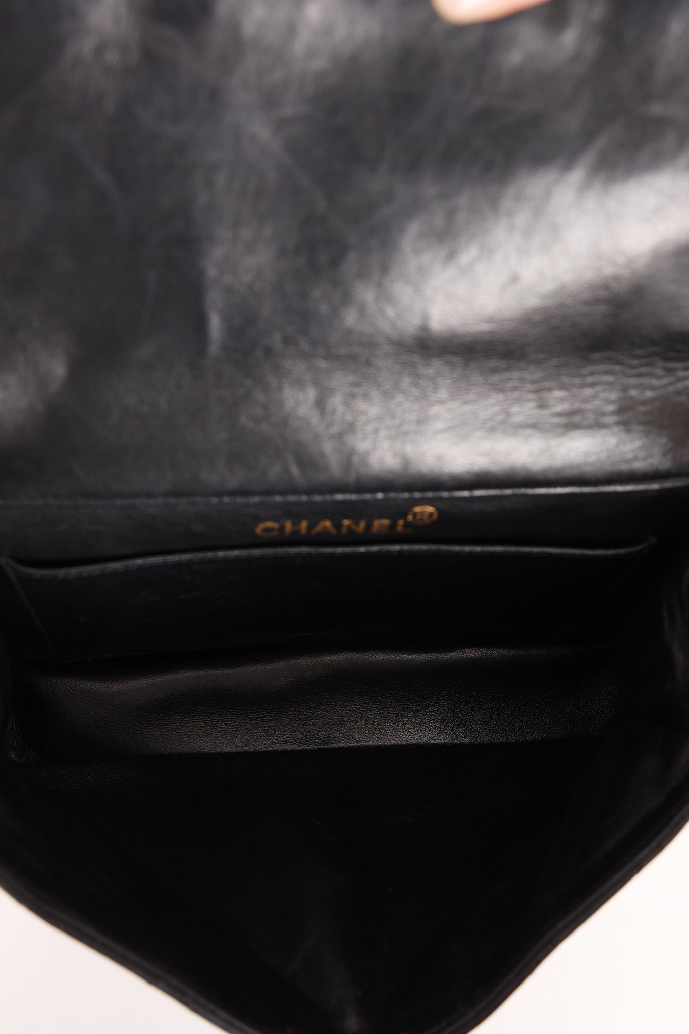 Chanel Double Sided Classic Flap Black Lambskin 24K GP