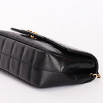 Chanel Chocolate Bar Mini Single Flap Black Lambskin 2010 GHW