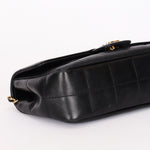Chanel Chocolate Bar Mini Single Flap Black Lambskin 2010 GHW