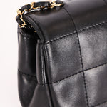Chanel Chocolate Bar Mini Single Flap Black Lambskin 2010 GHW