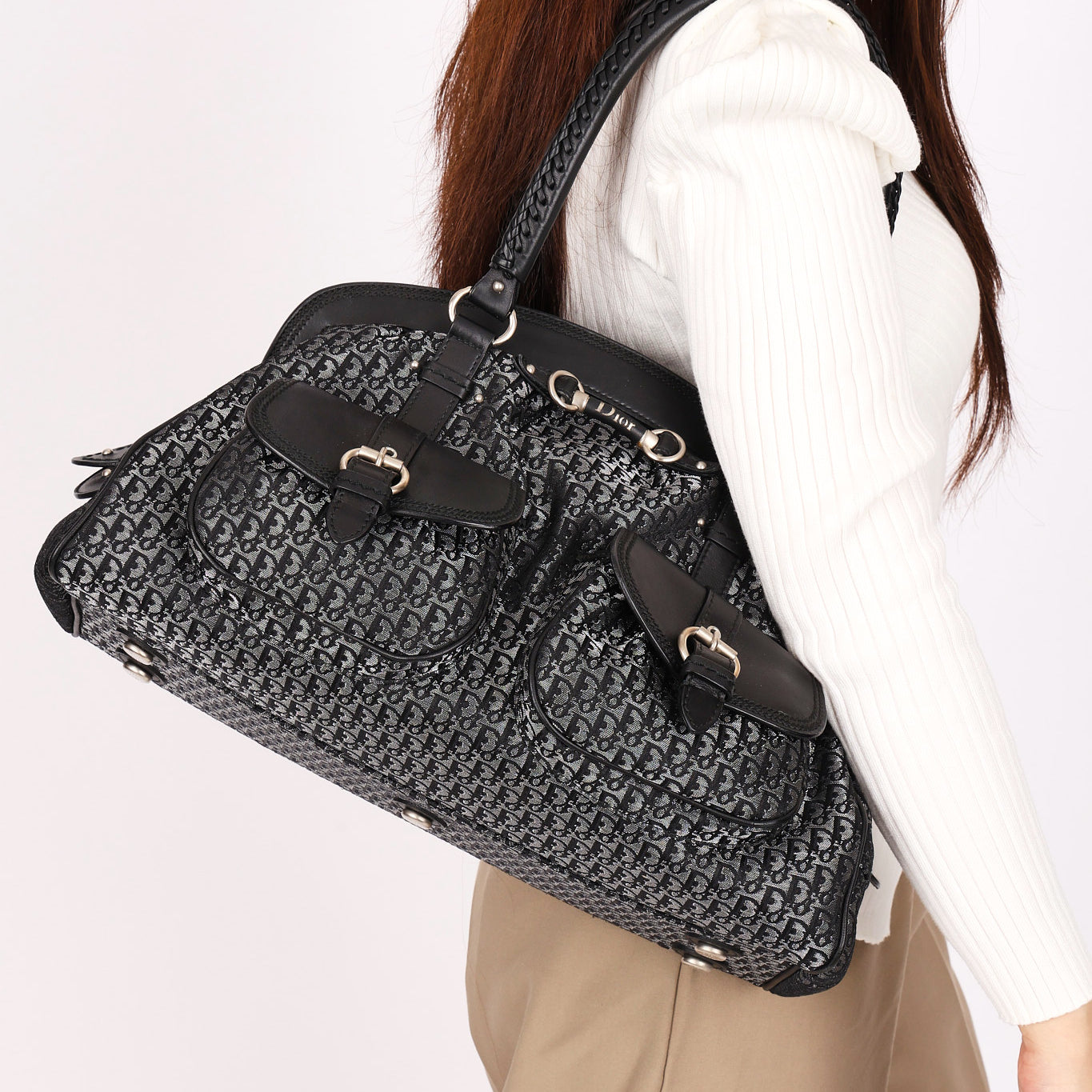 Christian Dior Diorissimo Detective Frame Satchel 2007