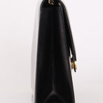 Chanel Single Flap Black Boxcalf 24K GP