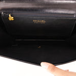 Chanel Single Flap Black Boxcalf 24K GP