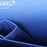 Chanel Jumbo Classic Double Flap Blue Patent SHW