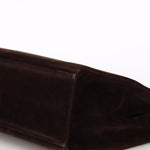 Chanel Tortoise Acrylic Top Handle Bag Brown Suede