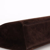 Chanel Tortoise Acrylic Top Handle Bag Brown Suede