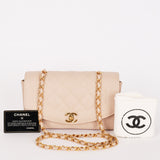 Chanel Small Diana Flap (color) Caviar 24K GP