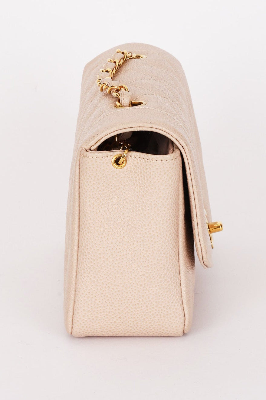 Chanel Small Diana Flap (color) Caviar 24K GP