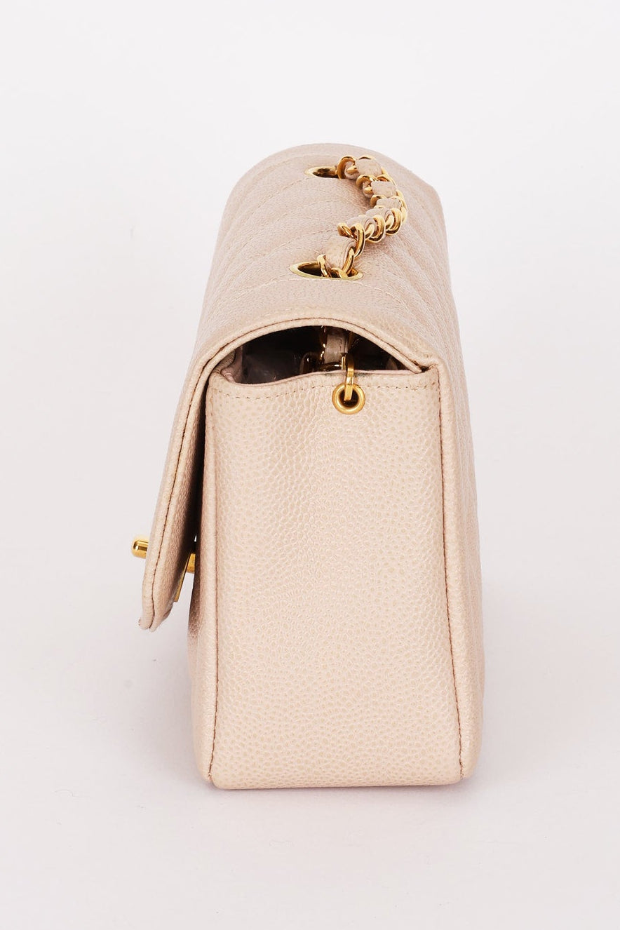 Chanel Small Diana Flap (color) Caviar 24K GP
