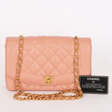 Chanel Medium Diana Flap Blush Caviar 24K GP