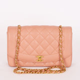 Chanel Medium Diana Flap Blush Caviar 24K GP