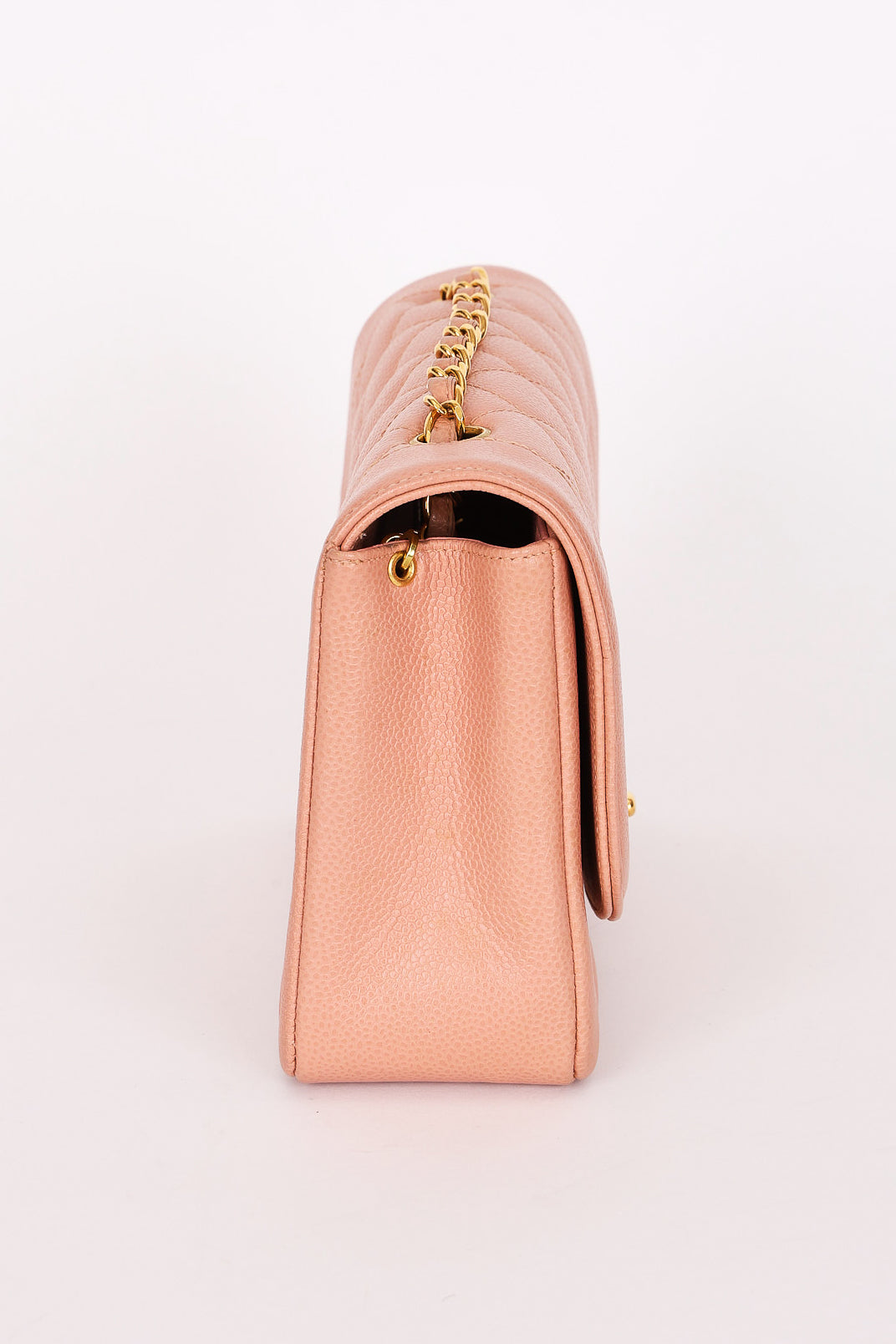 Chanel Medium Diana Flap Blush Caviar 24K GP