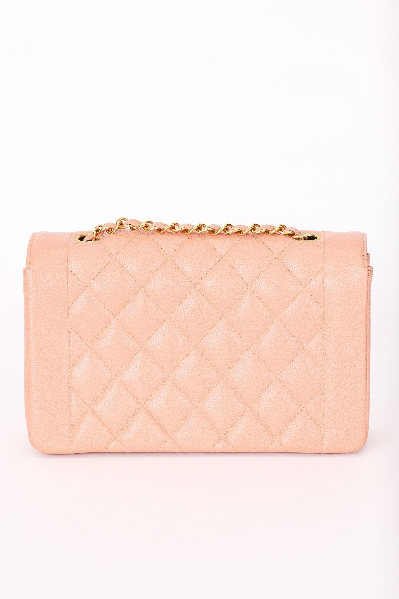 Chanel Medium Diana Flap Blush Caviar 24K GP