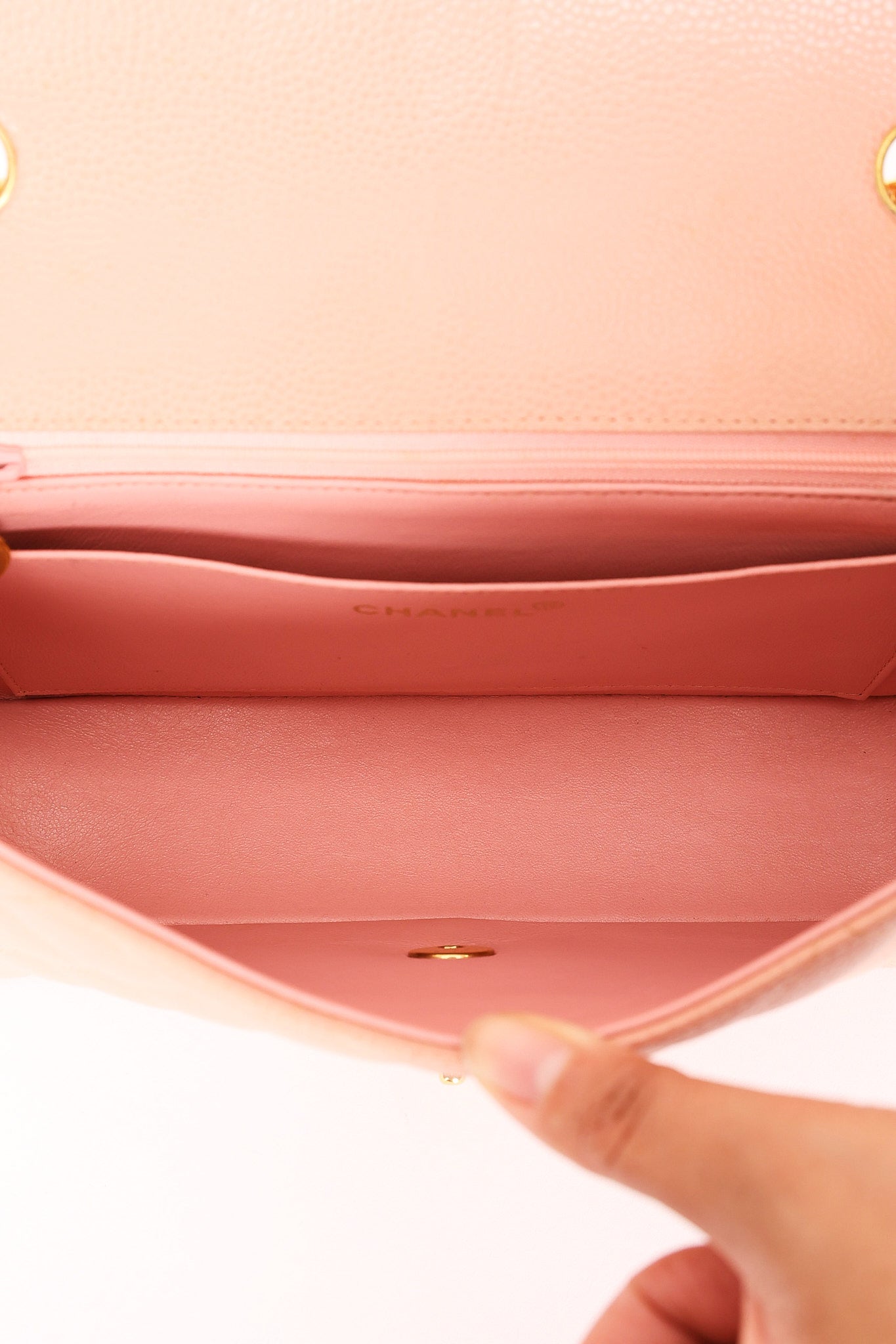 Chanel Medium Diana Flap Blush Caviar 24K GP