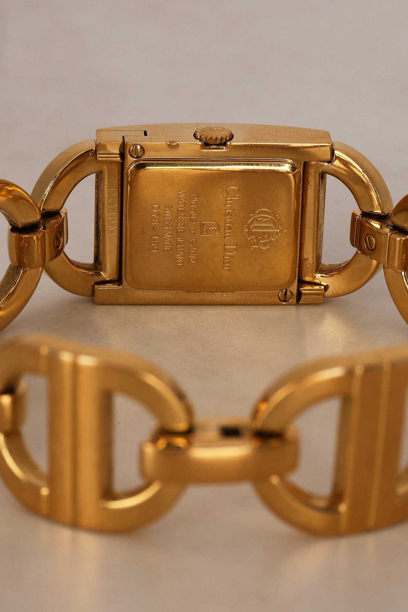 Dior Gold Square Watch