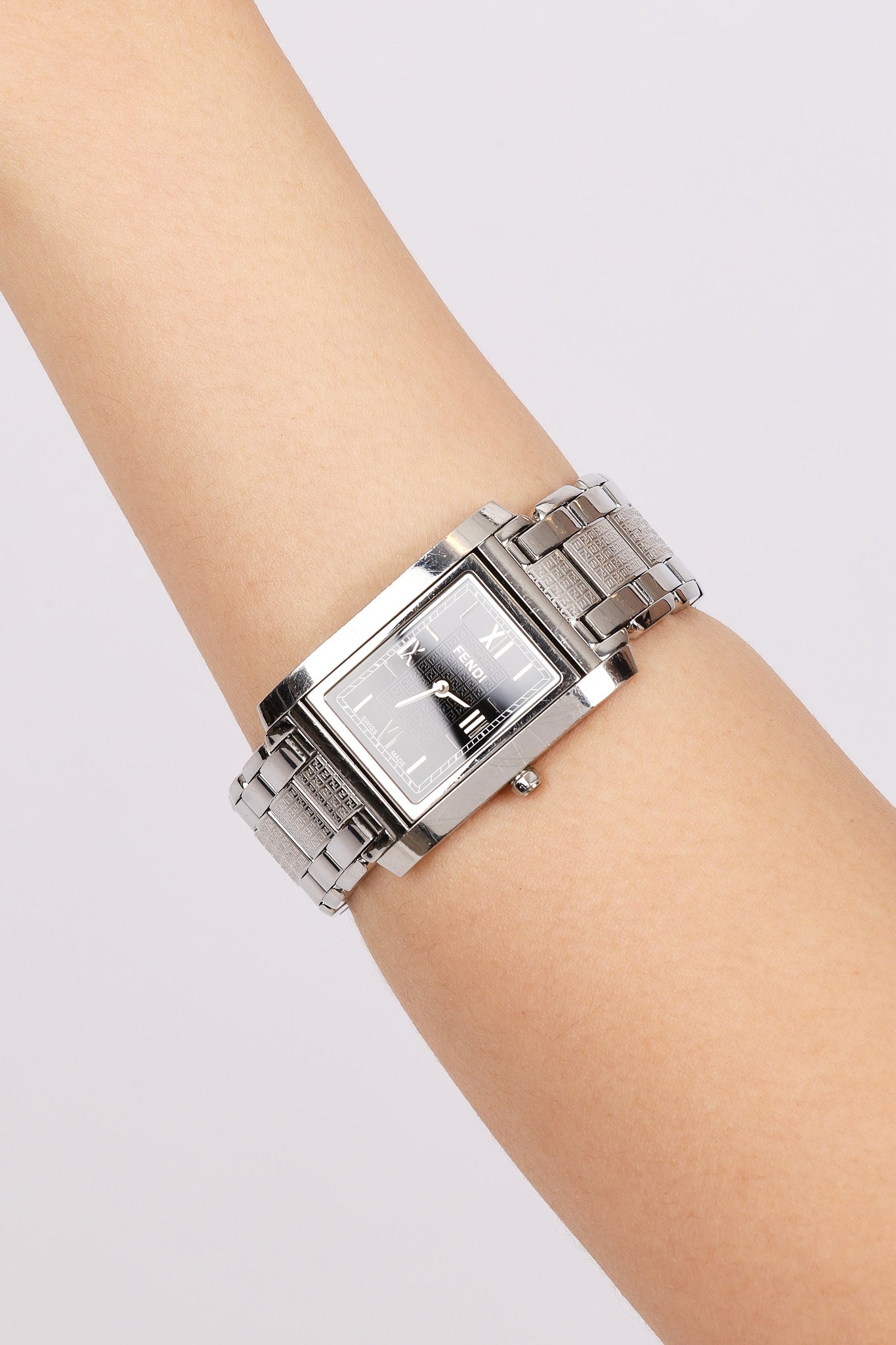 Fendi Stainless Steel Square Watch