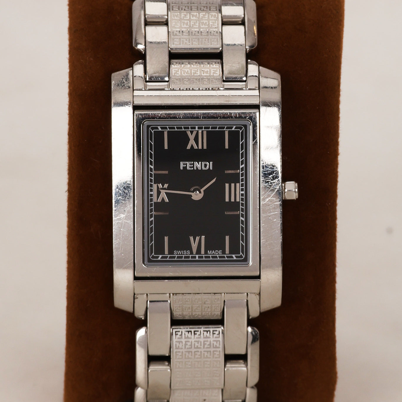 Fendi Stainless Steel Square Watch