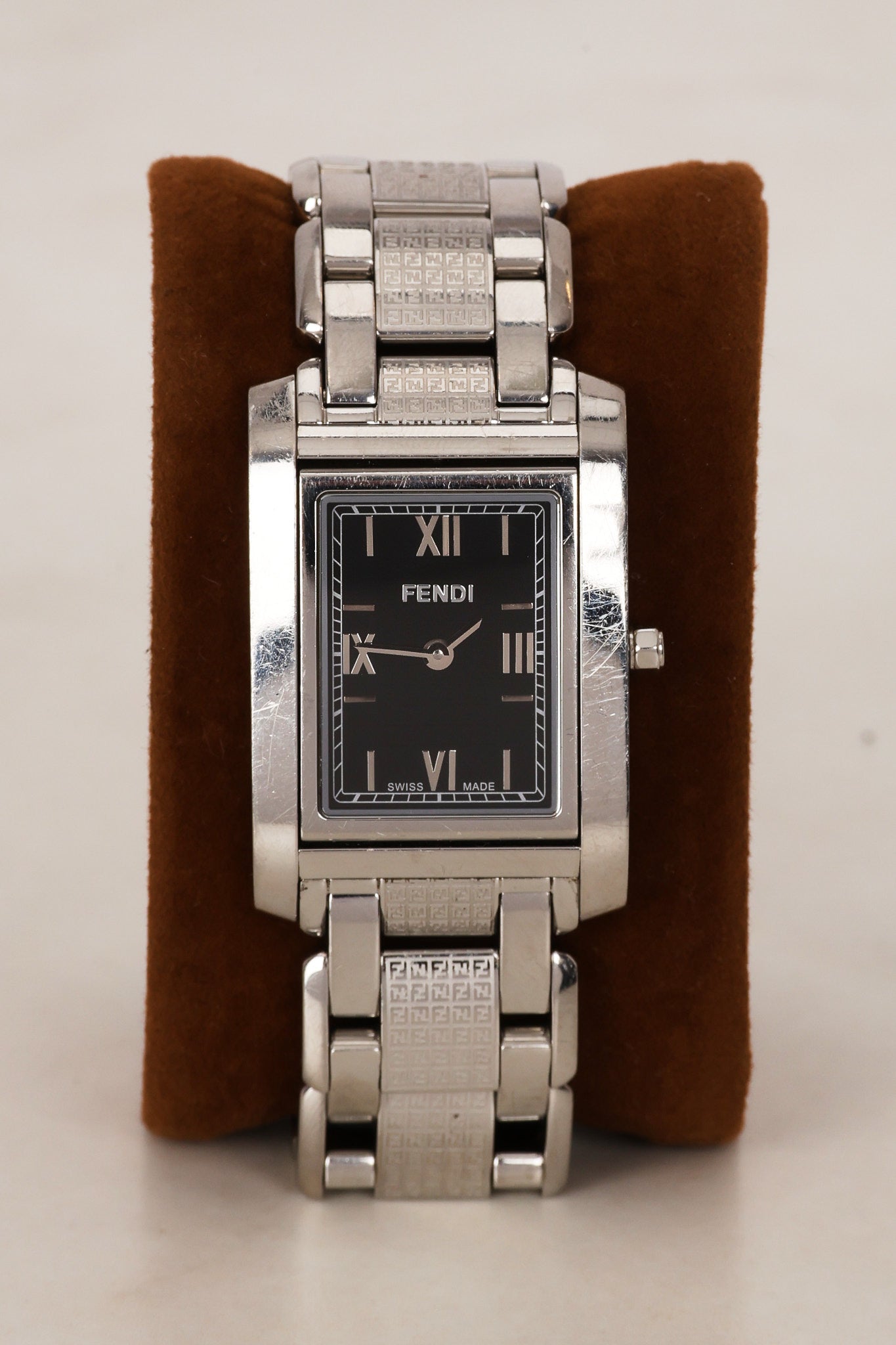 Fendi Stainless Steel Square Watch