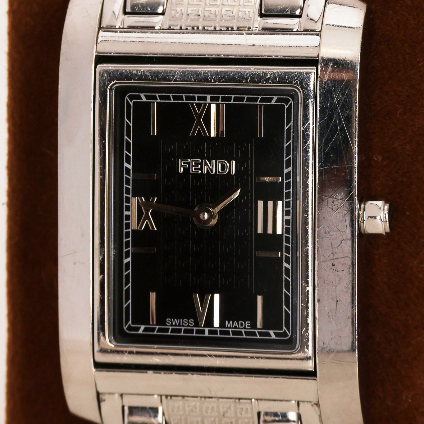 Fendi Stainless Steel Square Watch