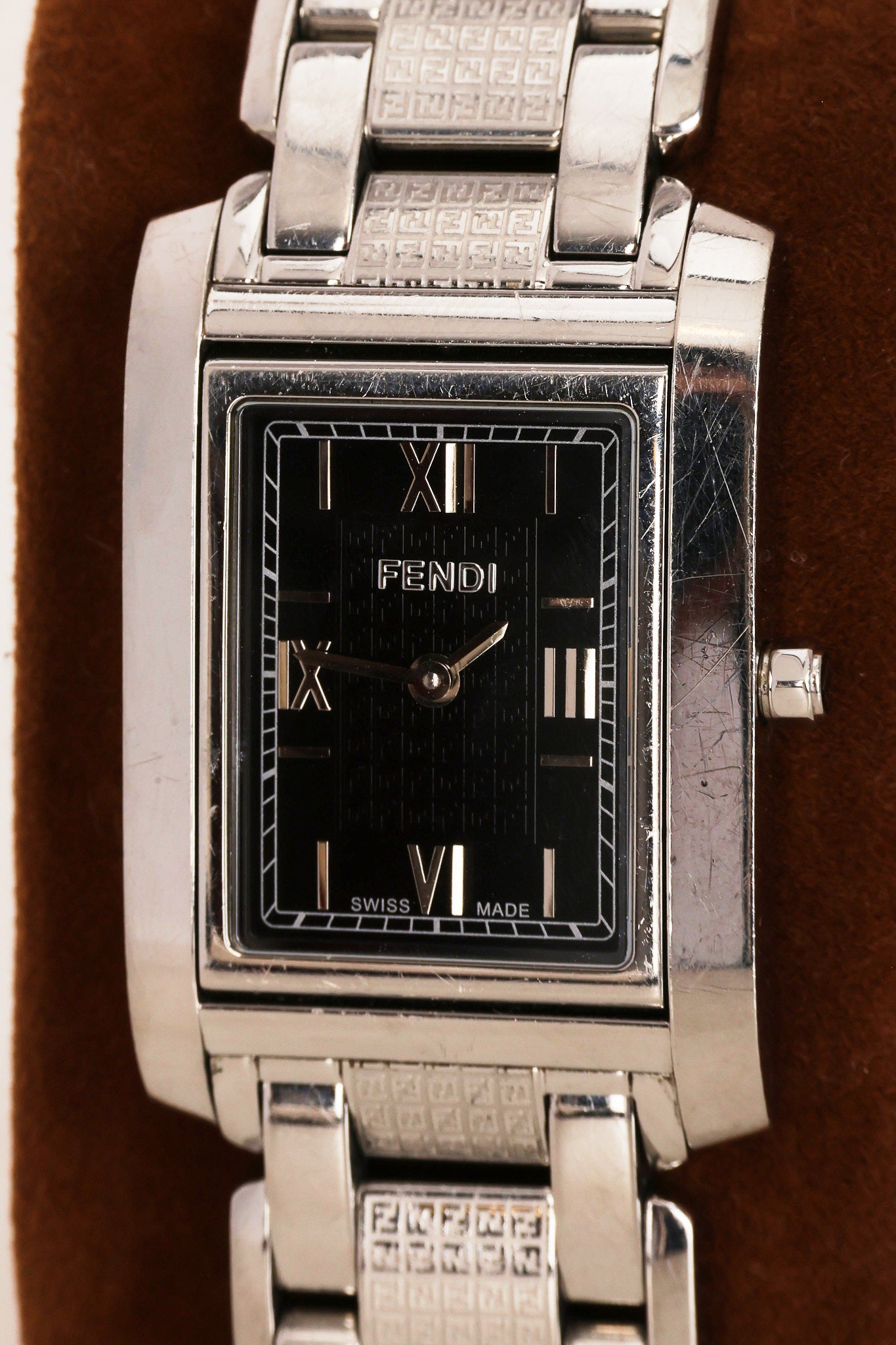 Fendi Stainless Steel Square Watch