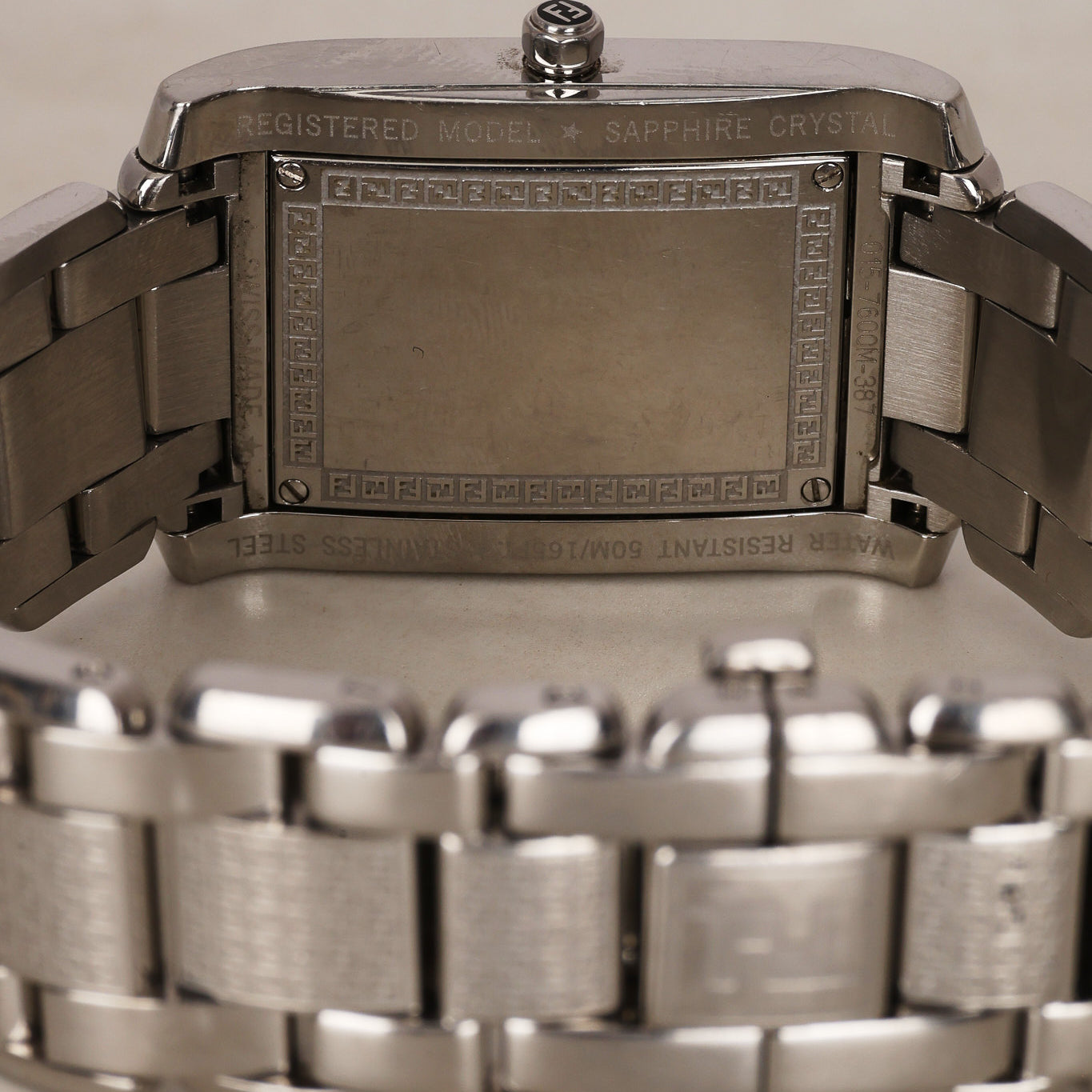 Fendi Stainless Steel Square Watch