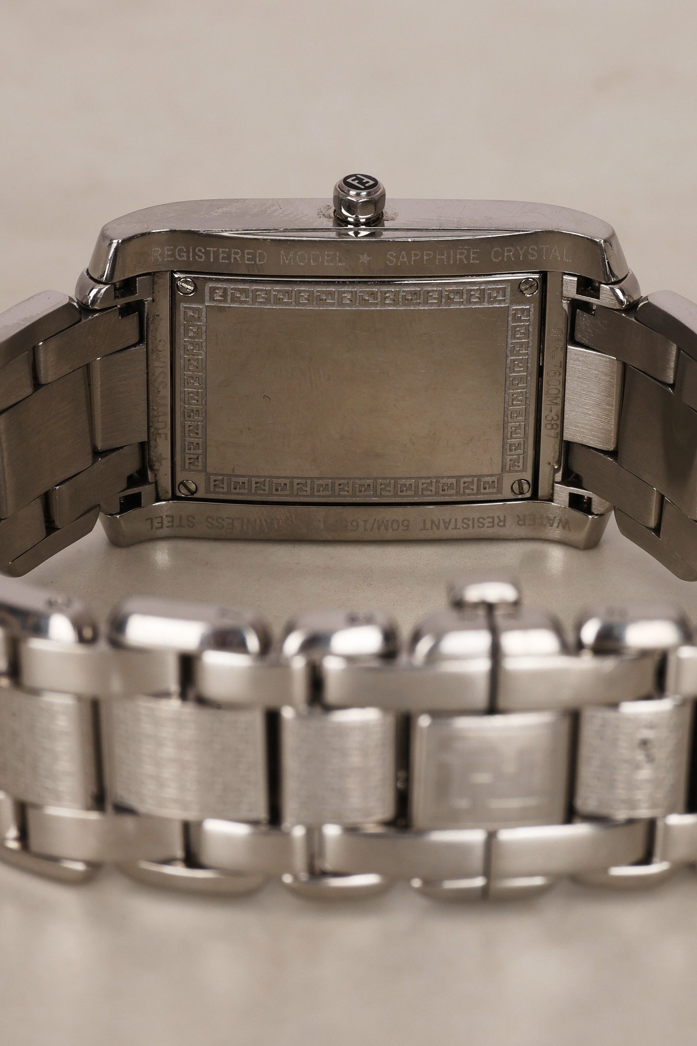 Fendi Stainless Steel Square Watch