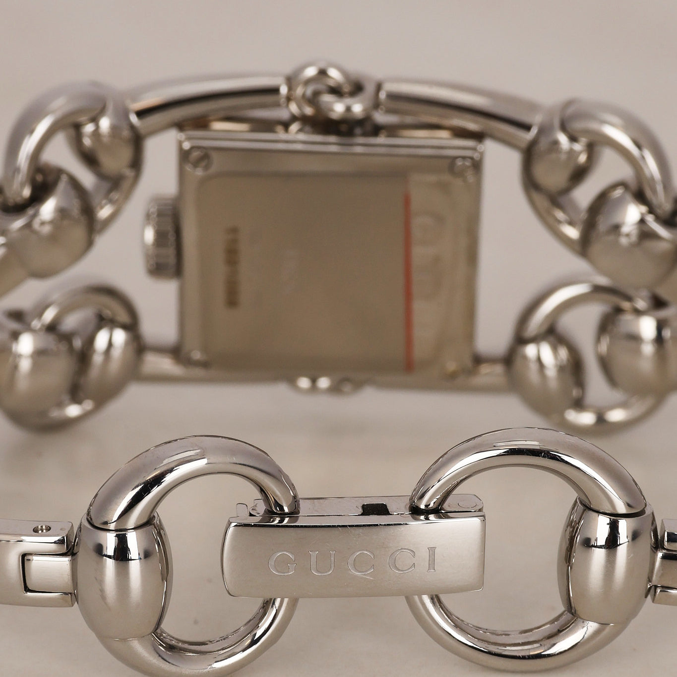 Gucci Stainless Steel Diamond Bezel 116.5 Horsebit Watch 19mm