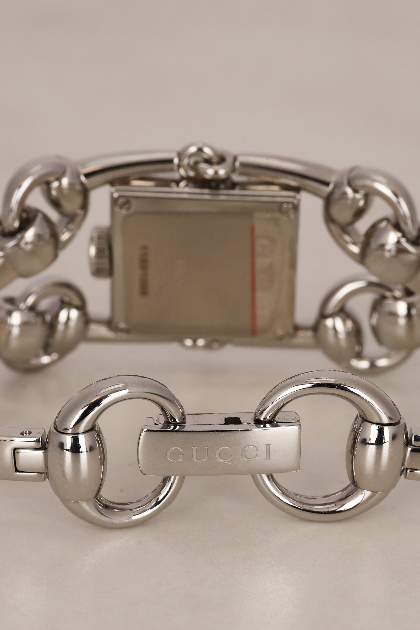 Gucci Stainless Steel Diamond Bezel 116.5 Horsebit Watch 19mm