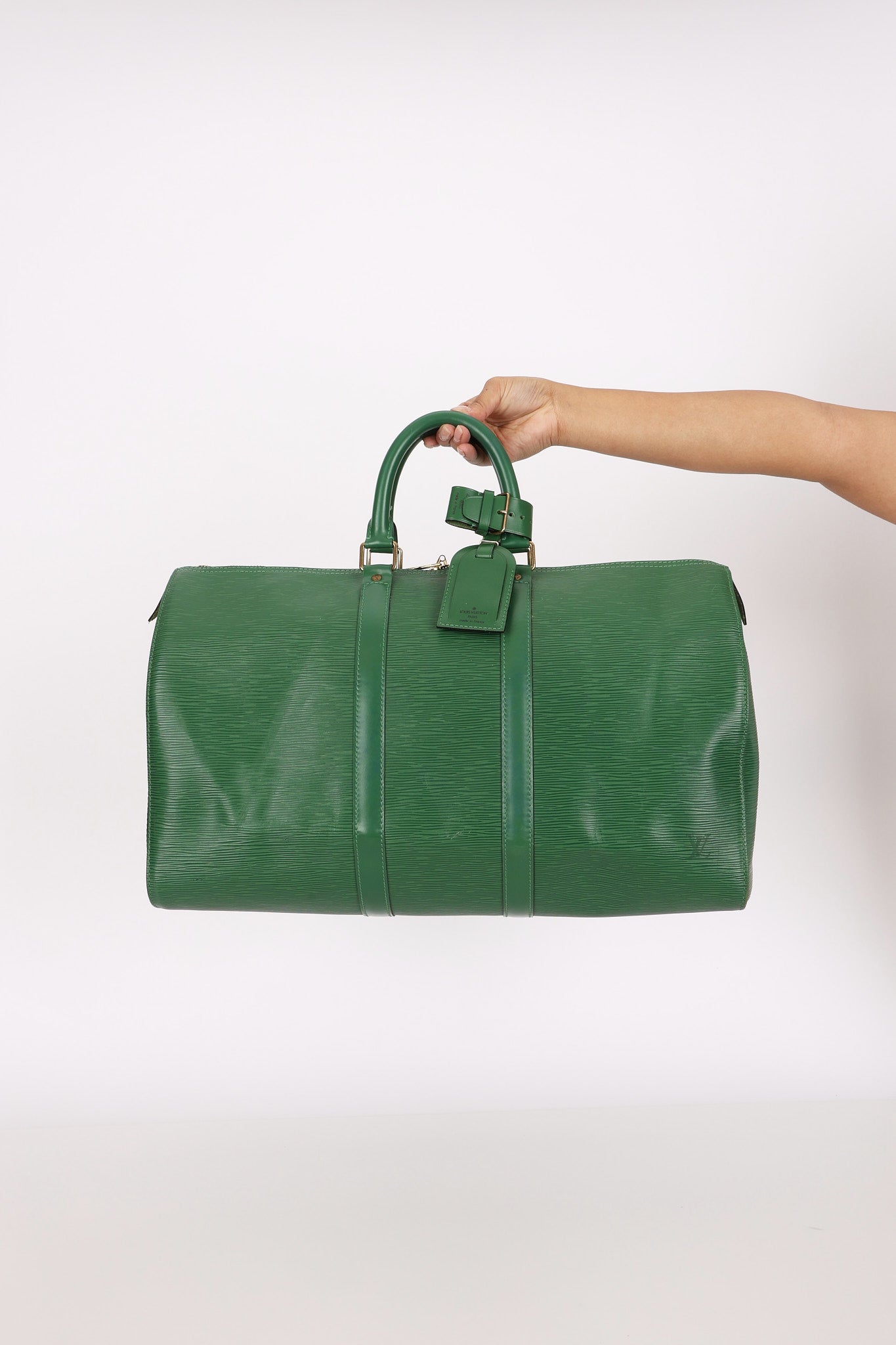 Louis Vuitton Epi Keepall 45 Green