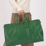 Louis Vuitton Epi Keepall 45 Green