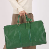 Louis Vuitton Epi Keepall 45 Green