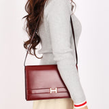 Hermès Annie Shoulder Bag Rouge H Box GHW 1984