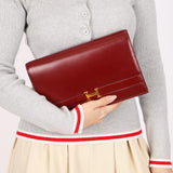 Hermès Annie Shoulder Bag Rouge H Box GHW 1984
