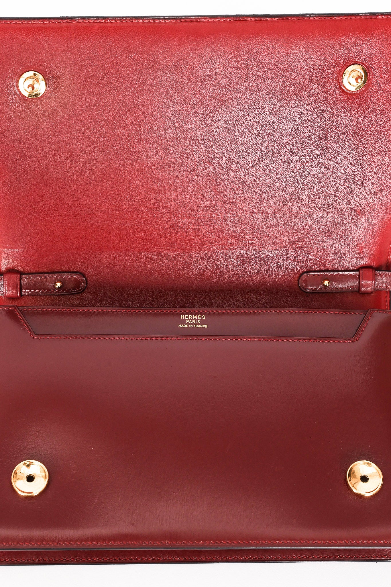 Hermès Annie Shoulder Bag Rouge H Box GHW 1984