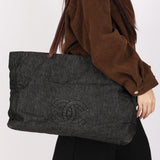 Chanel Large CC Mark Denim Tote 1998
