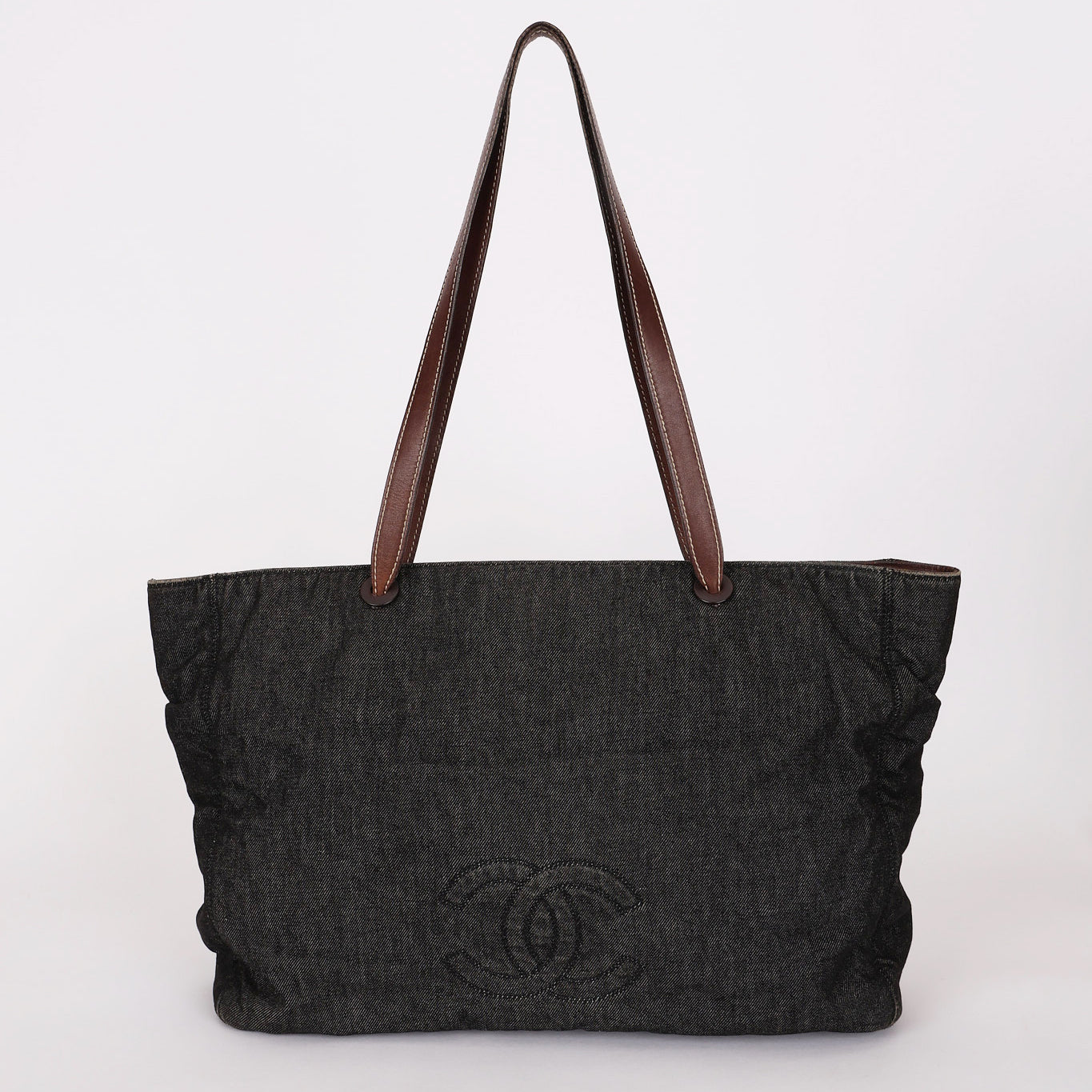 Chanel Large CC Mark Denim Tote 1998
