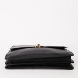 Chanel Double-Sided CC Business Black Caviar 1990s 24K GP