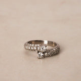 18K Stainless Steel Diamond Ring