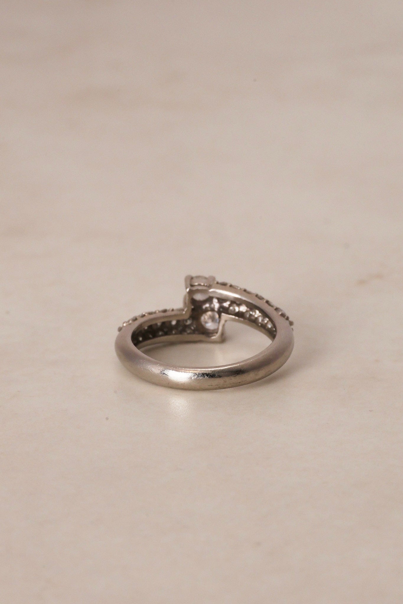 18K Stainless Steel Diamond Ring