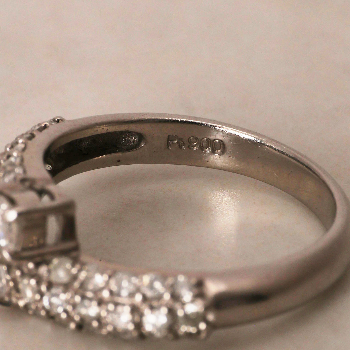 18K Stainless Steel Diamond Ring