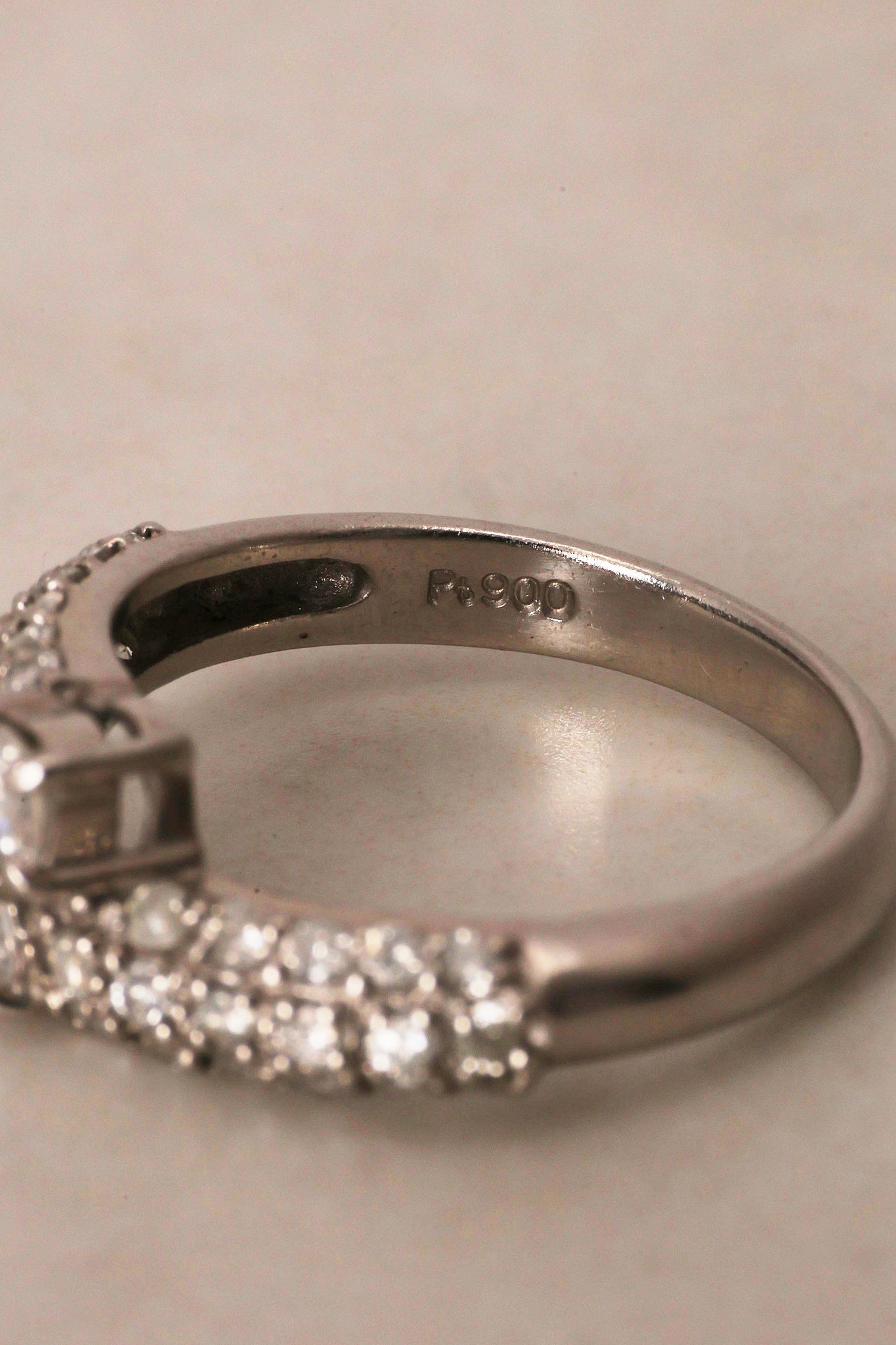 18K Stainless Steel Diamond Ring