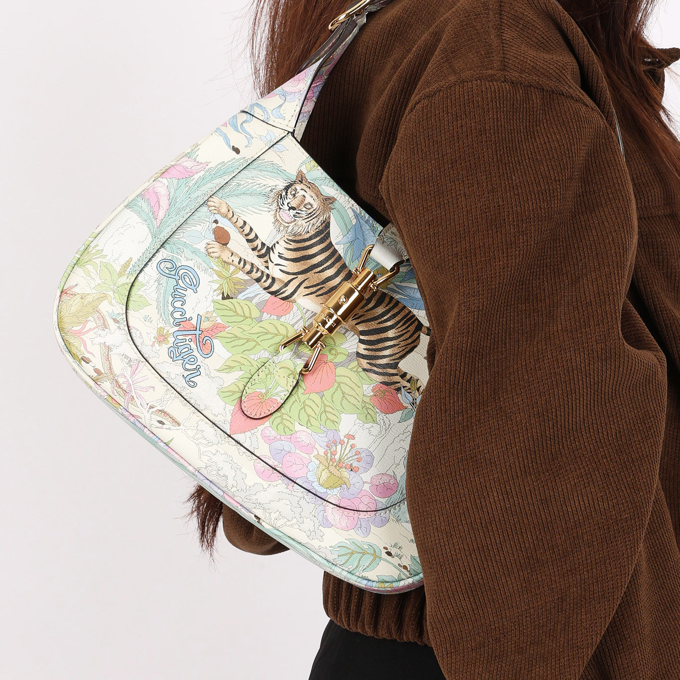 Limited Edition Gucci Tiger Print Small 1961 Jackie Bag 2022