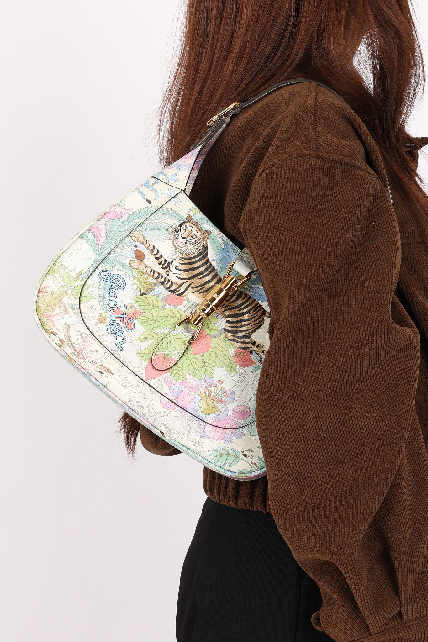 Limited Edition Gucci Tiger Print Small 1961 Jackie Bag 2022