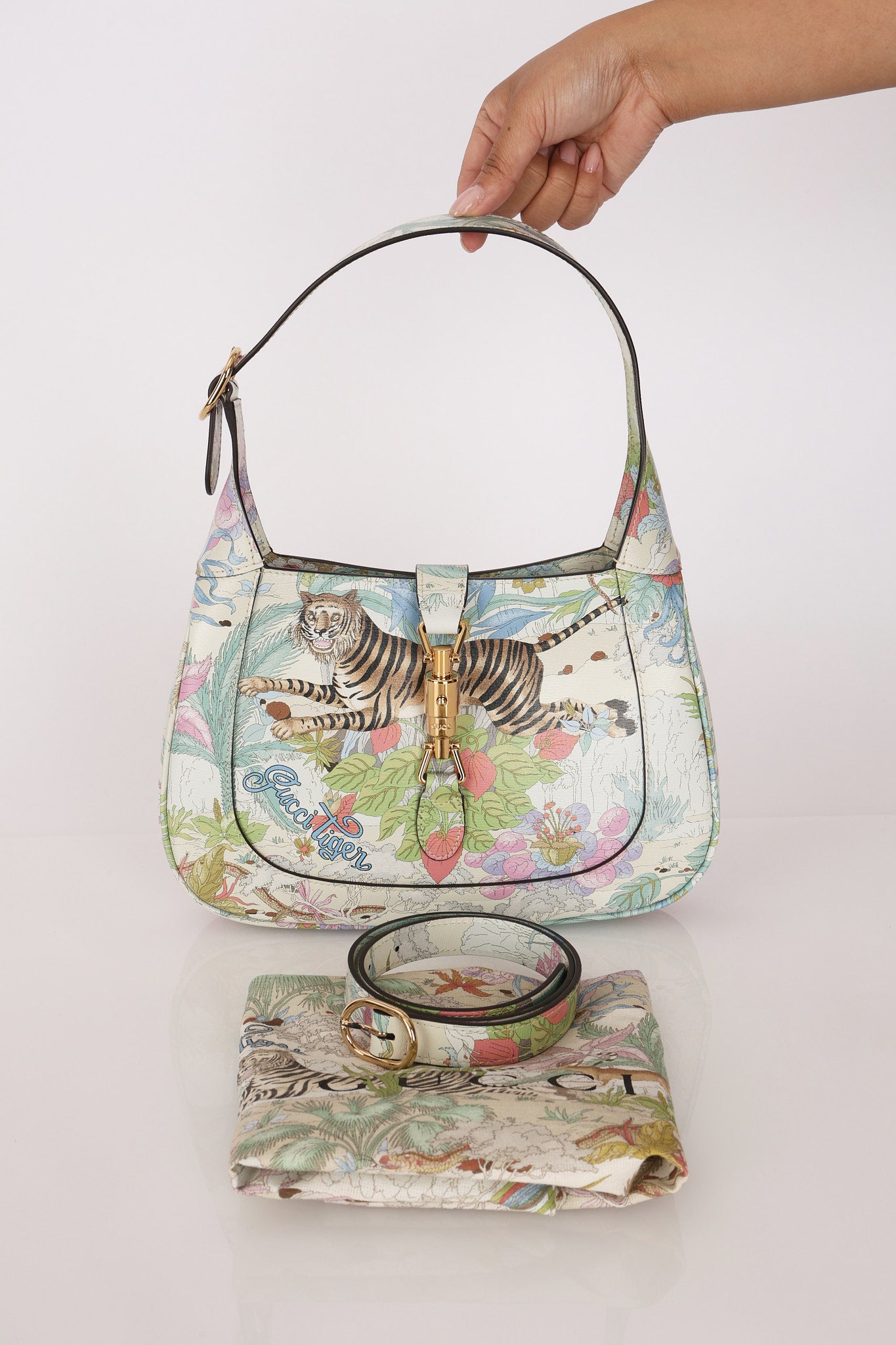 Gucci Tiger Print Small 1961 Jackie Bag