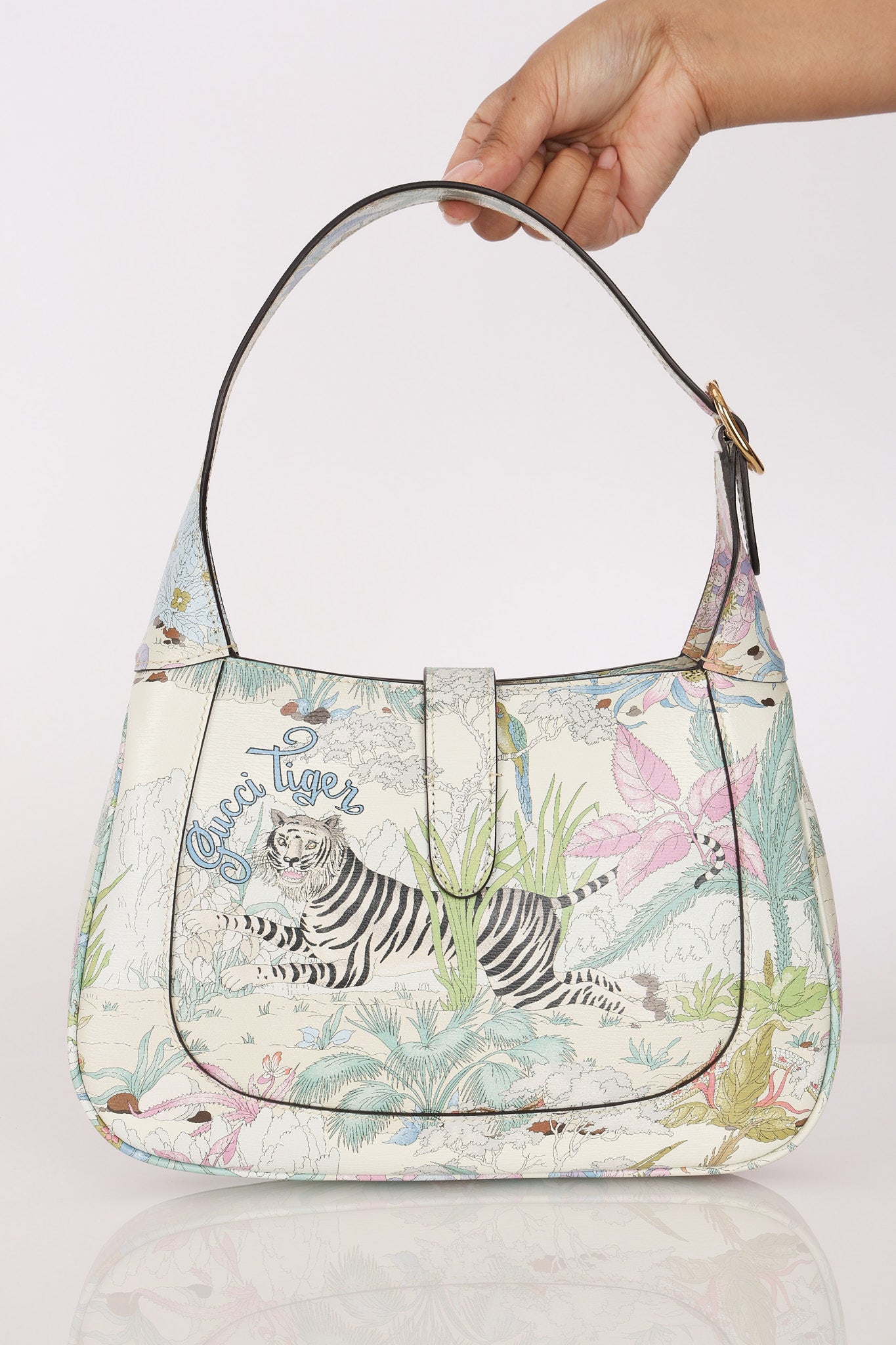 Gucci Tiger Print Small 1961 Jackie Bag
