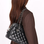 Chanel In The Business Camera Bag Black Lambskin 2011 SHW