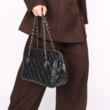 Chanel In The Business Camera Bag Black Lambskin 2011 SHW